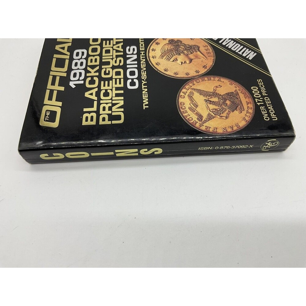 The Official 1989 Blackbook Price Guide US Coins 27th Ed Hudgens PB Black USA - Picture 7 of 8